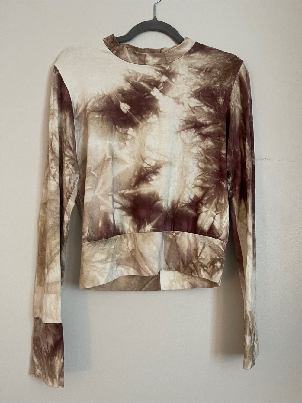 Bamboo hand dyed long sleeve top